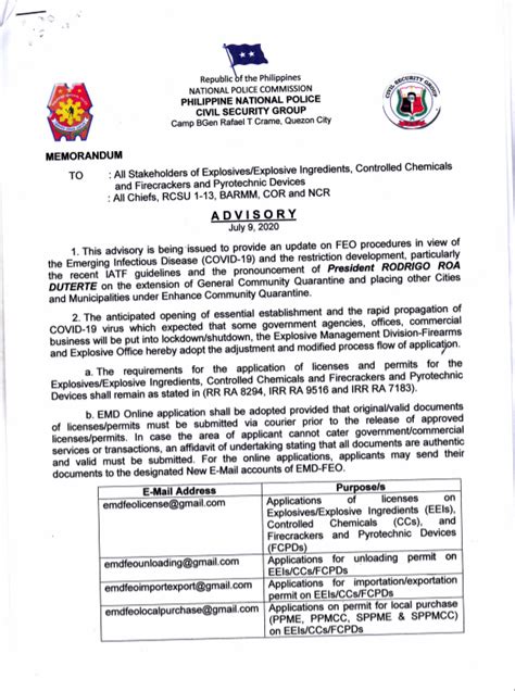 feo v services|PUBLIC ADVISORY: .
